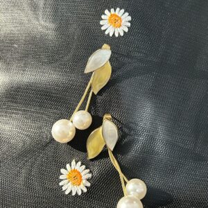 Pearl boom dangle Earrings